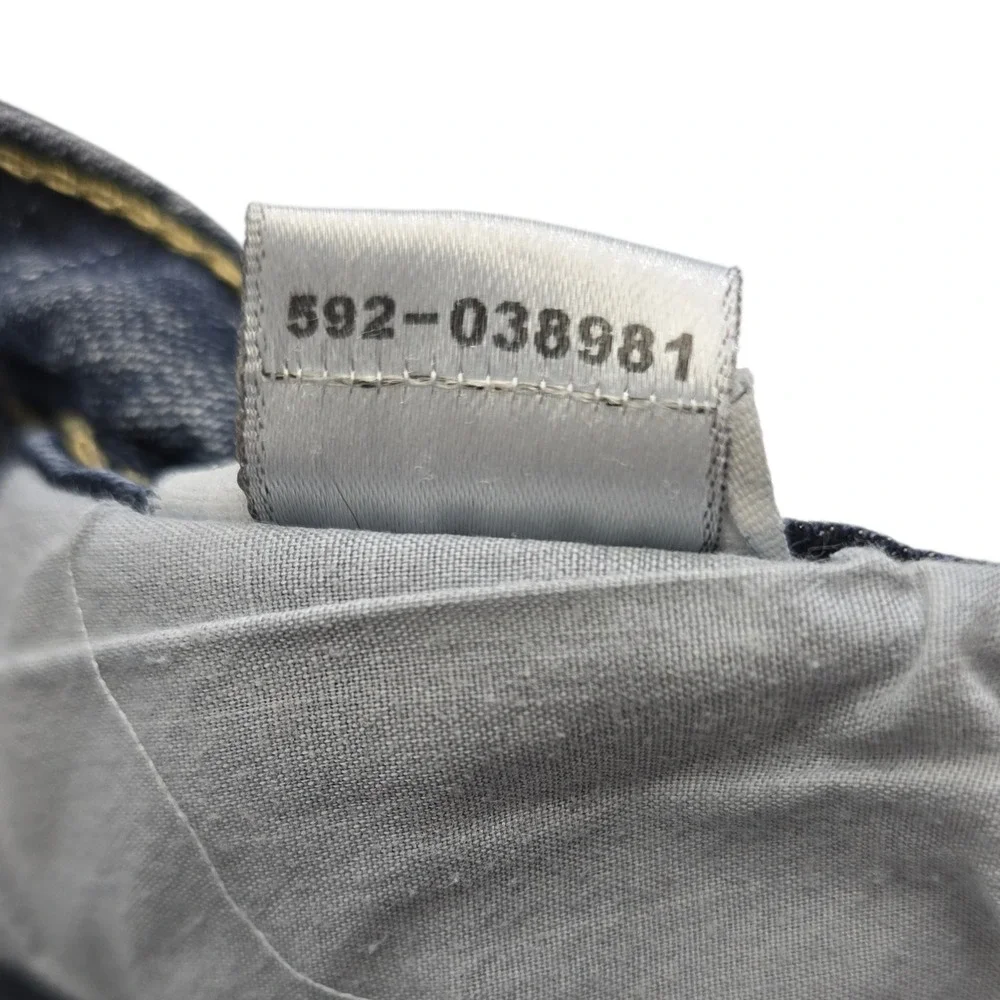 FUBU The Collection Women's Blue Denim Capris Size 13 14 Y2K Cropped Pants‎
